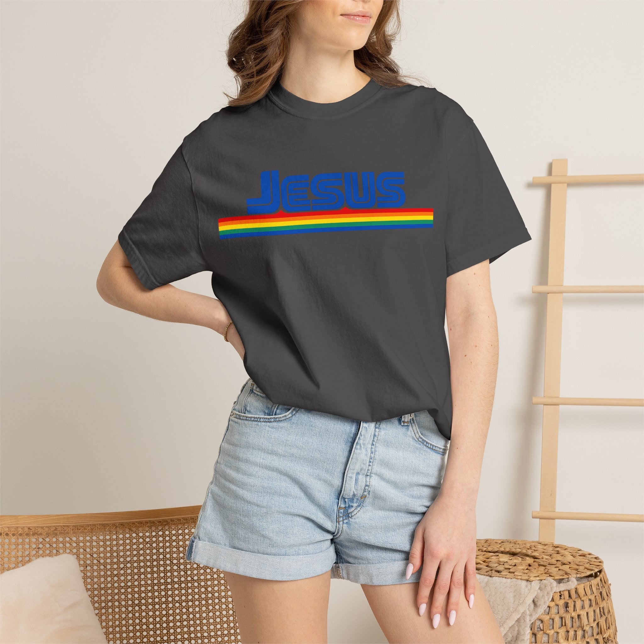 Jesus Rainbow Stripe T-Shirt