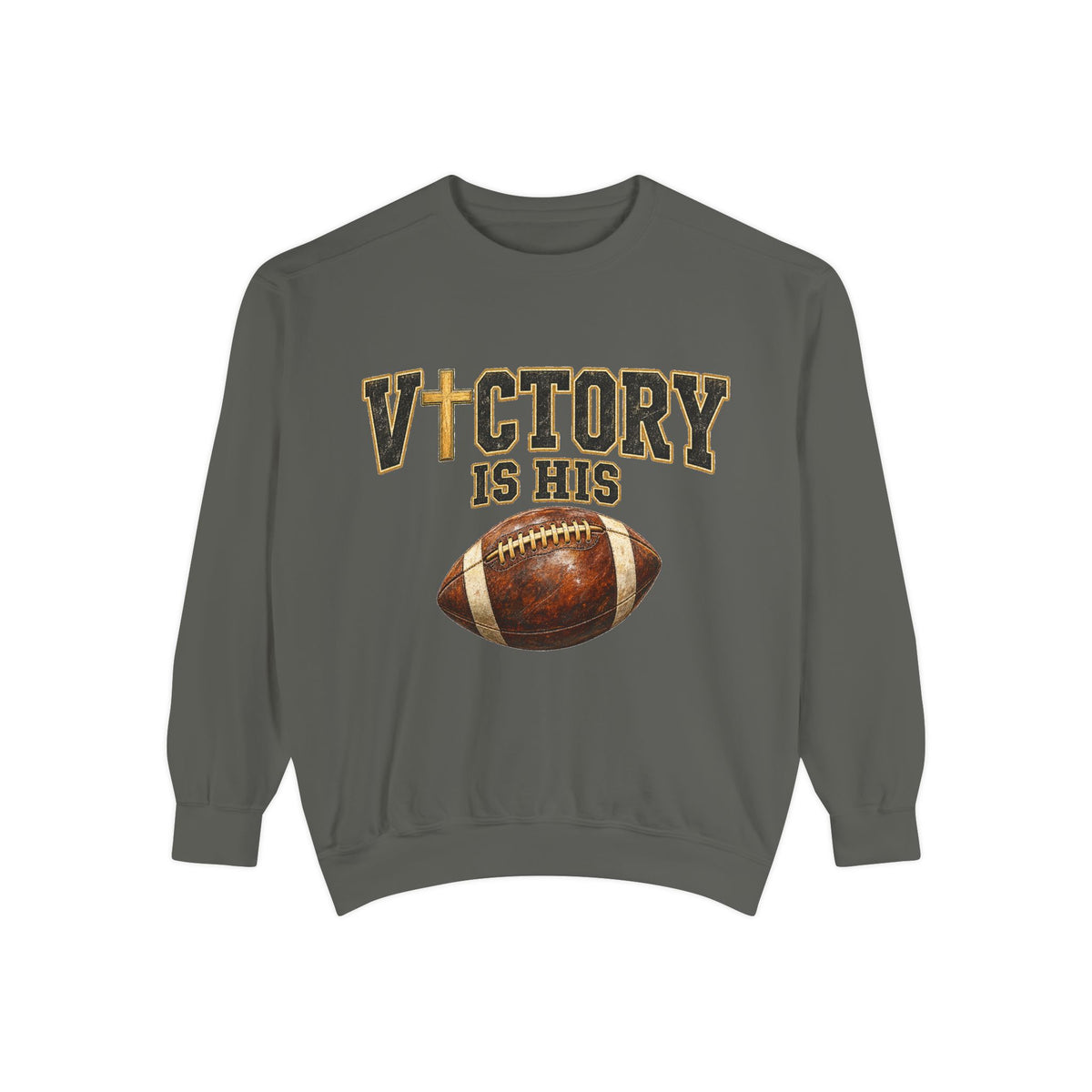 Women's Game-Day Sweatshirt- Christian Football Graphic