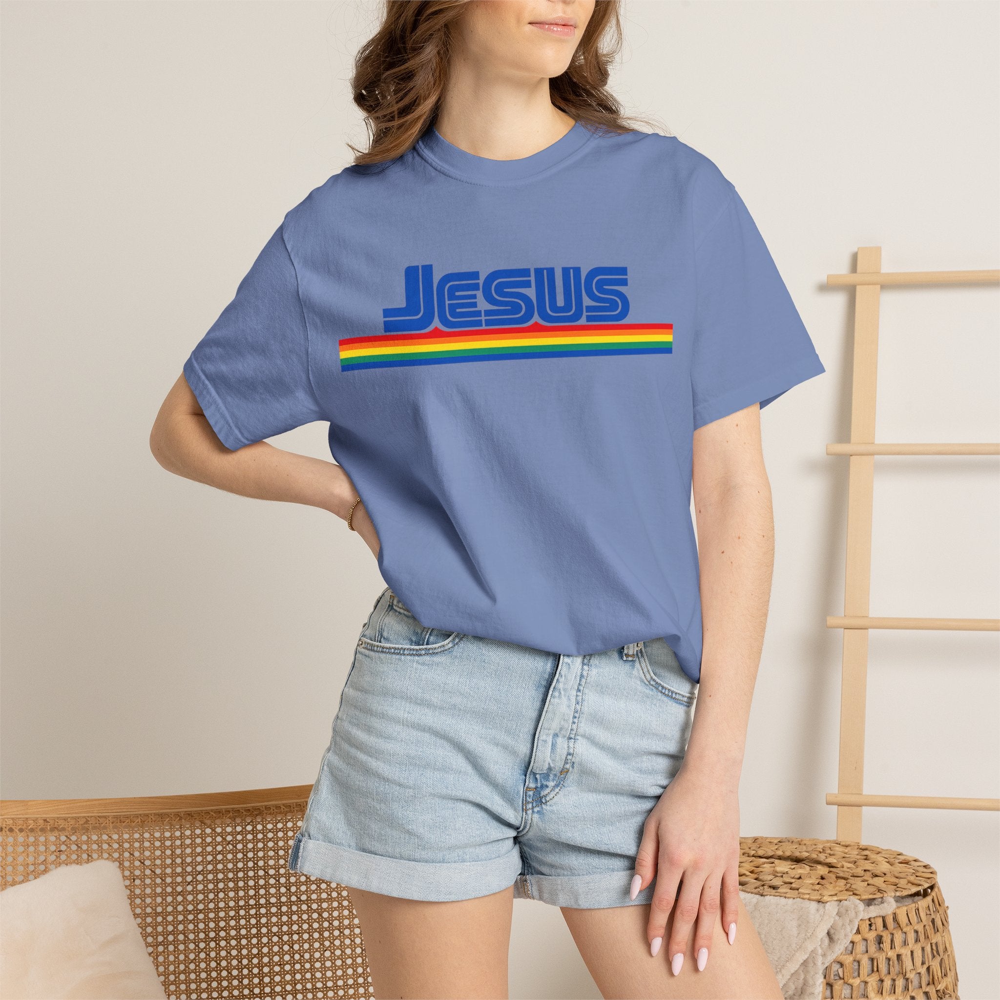 Jesus Rainbow Stripe T-Shirt