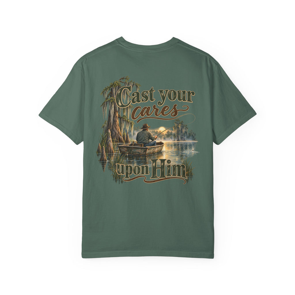 Men's Comfort Colors -Cast Your Cares Upon Him T‑Shirt
