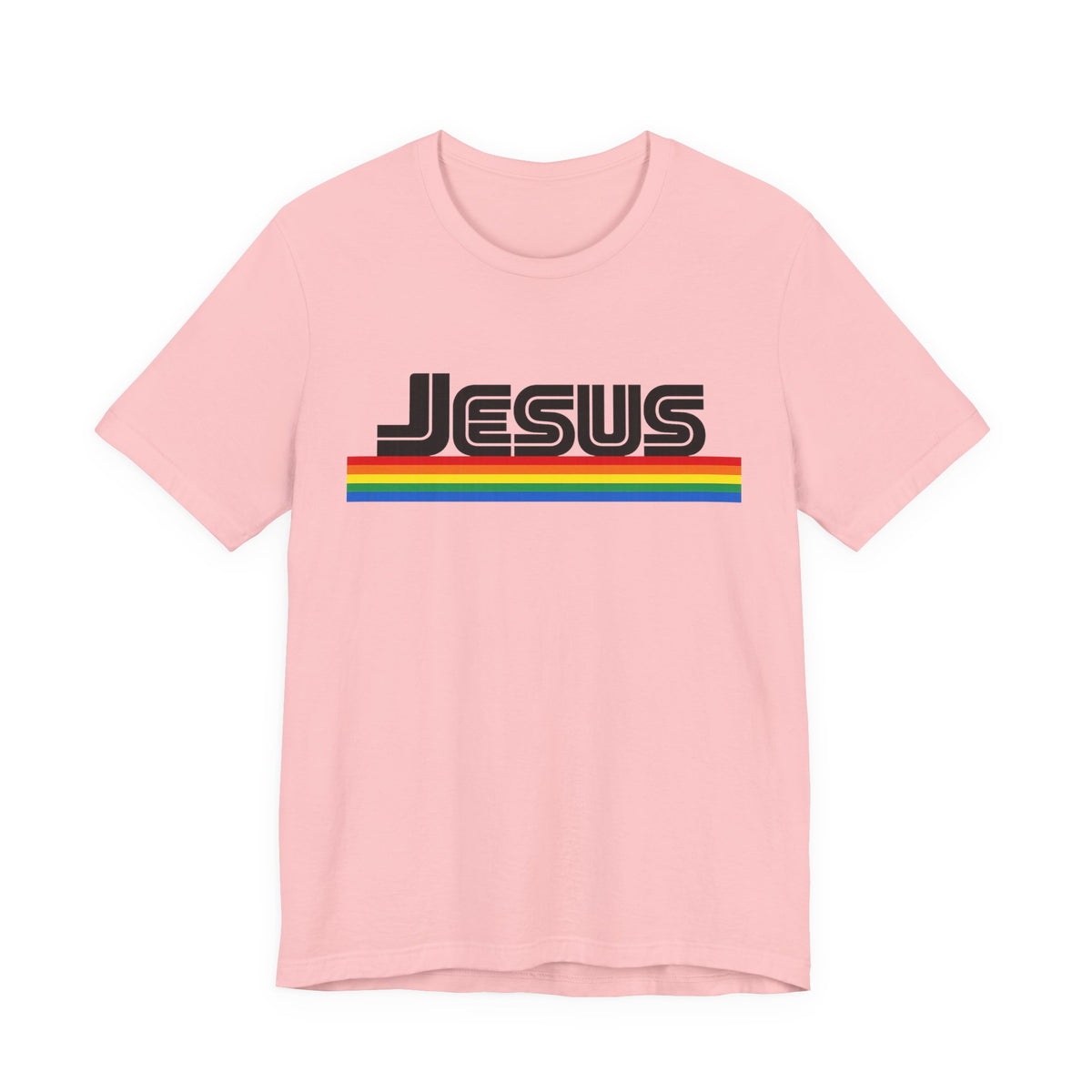 Jesus Rainbow Tee — Retro Faith Graphic T-Shirt