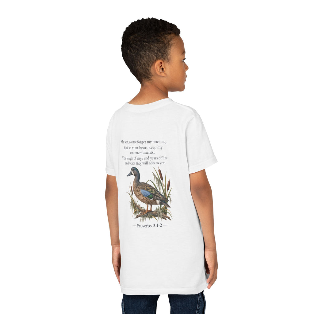 Youth Tee — Proverbs 31:2 Duck Graphic Christian T‑Shirt
