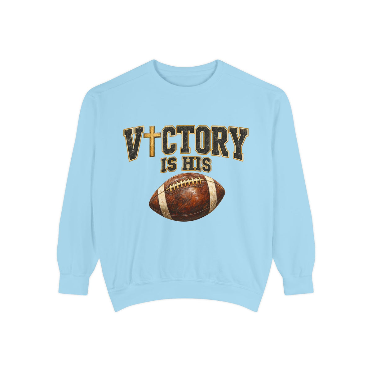 Women's Game-Day Sweatshirt- Christian Football Graphic