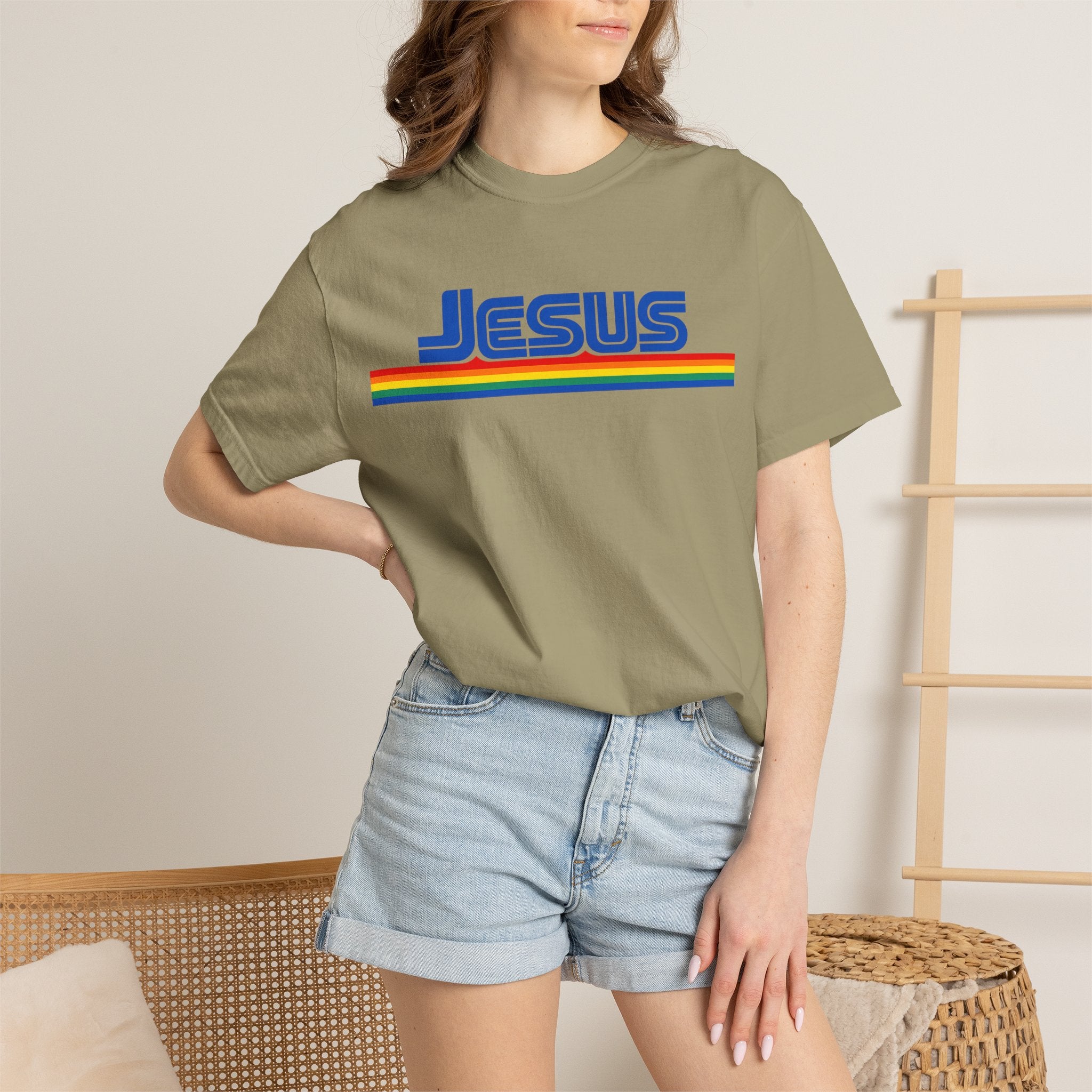 Jesus Rainbow Stripe T-Shirt
