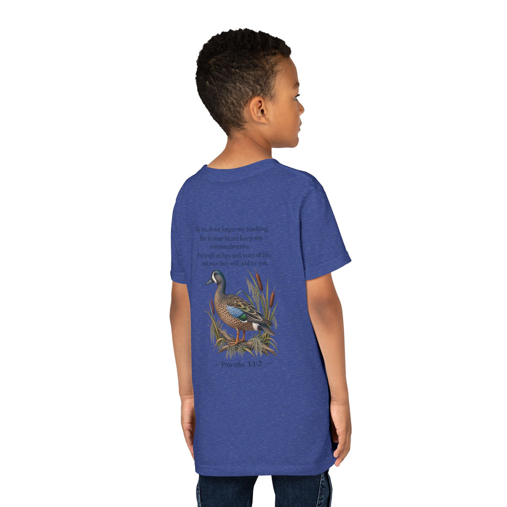 Youth Tee — Proverbs 31:2 Duck Graphic Christian T‑Shirt