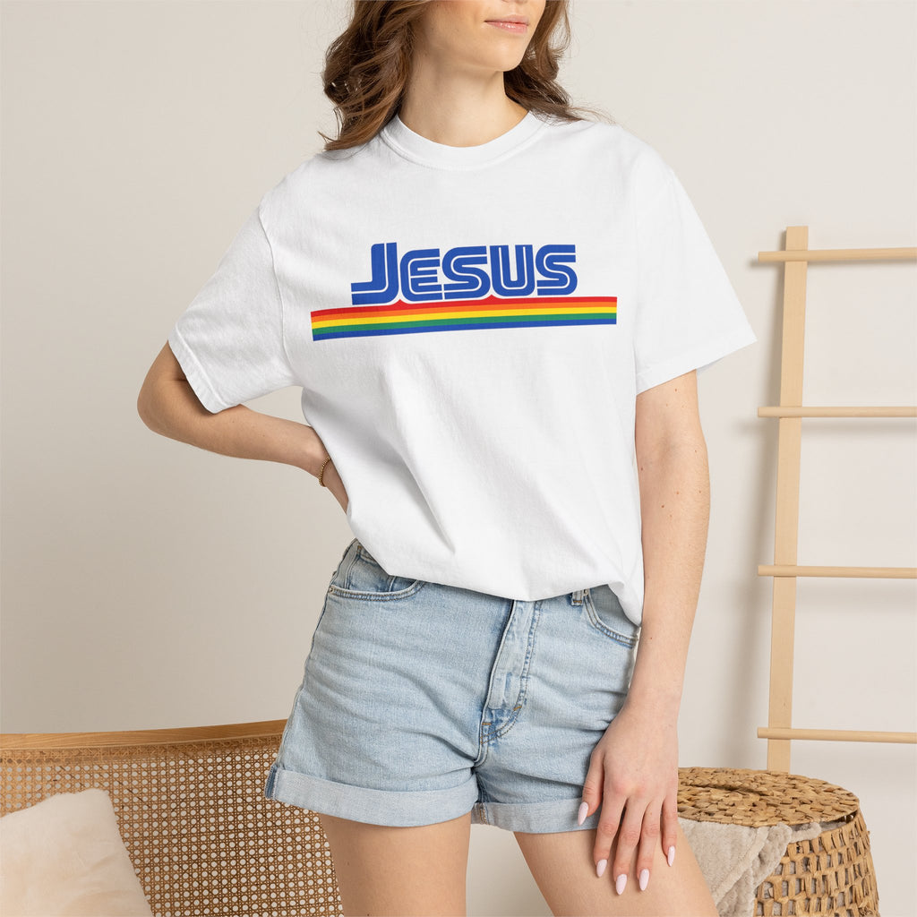 Jesus Rainbow Stripe T-Shirt