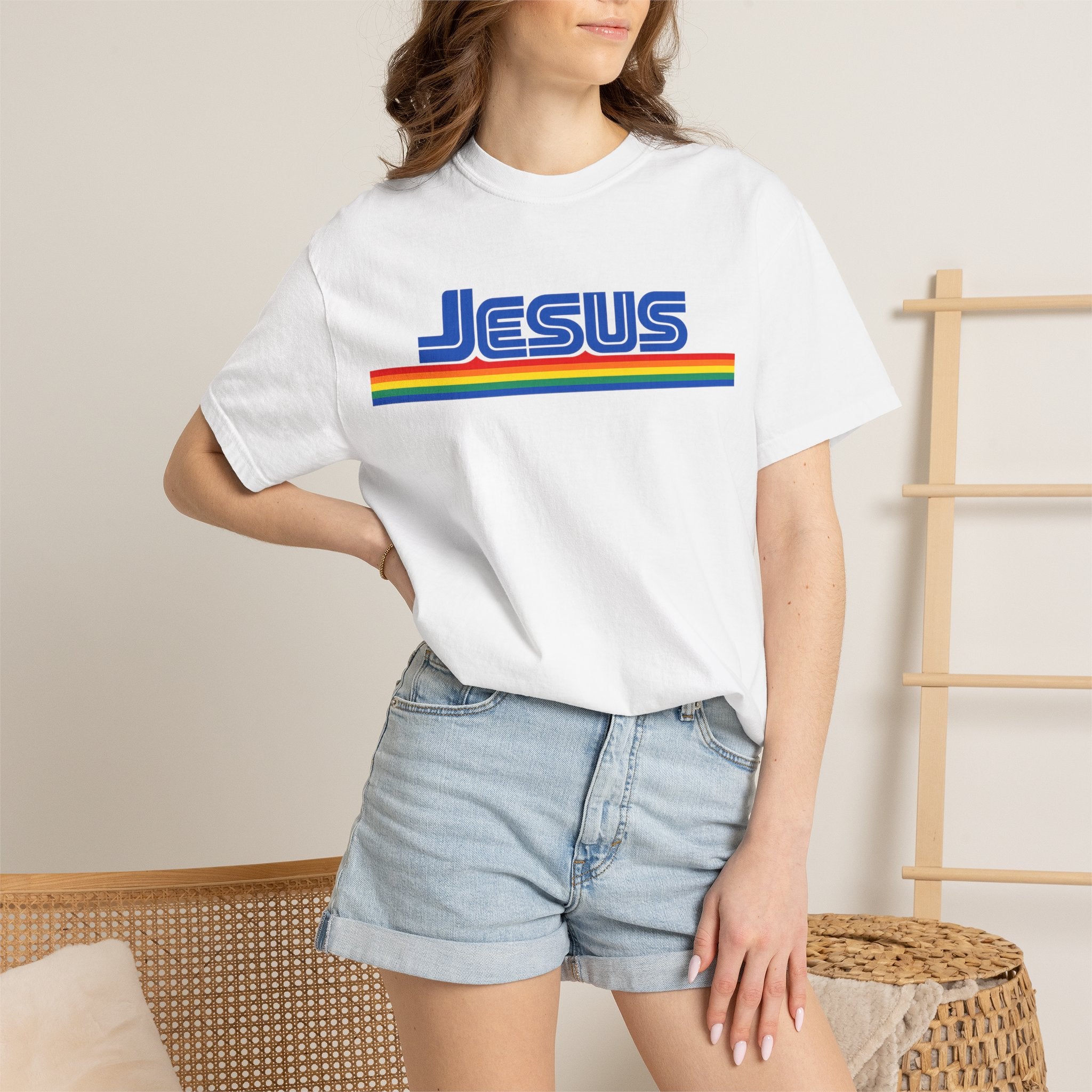 Jesus Rainbow Stripe T-Shirt