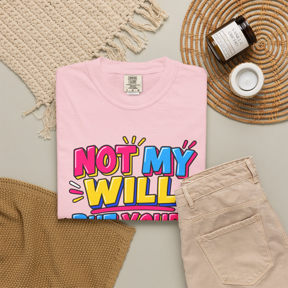 Not My Will But Yours Be Done T-Shirt — Luke 22:42 Christian Faith Tee
