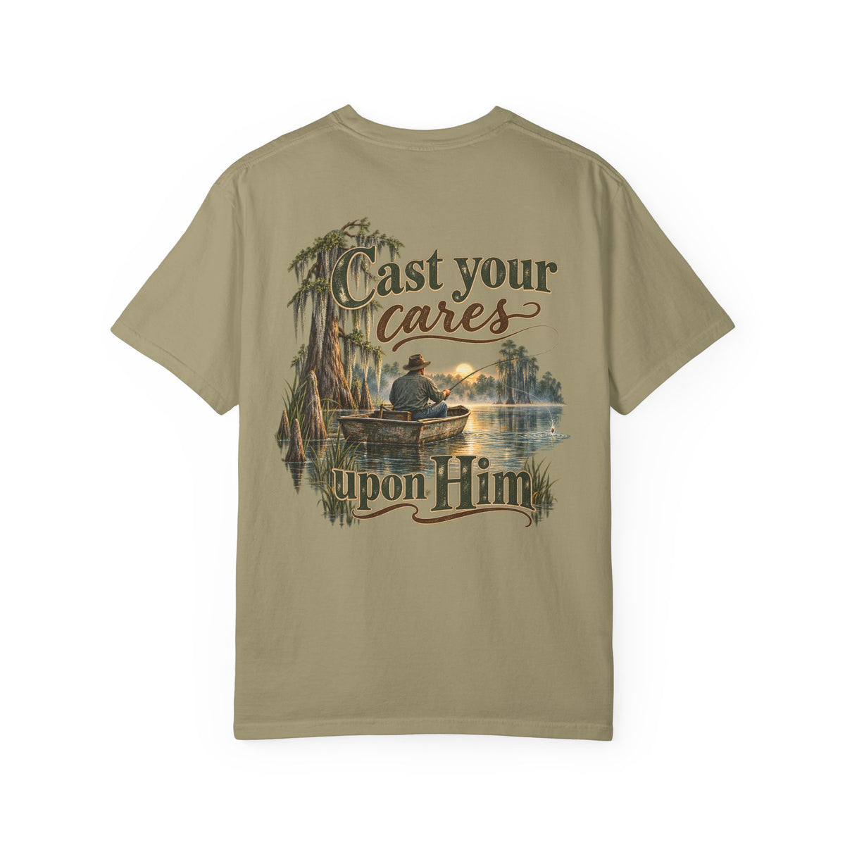 Men's Comfort Colors -Cast Your Cares Upon Him T‑Shirt