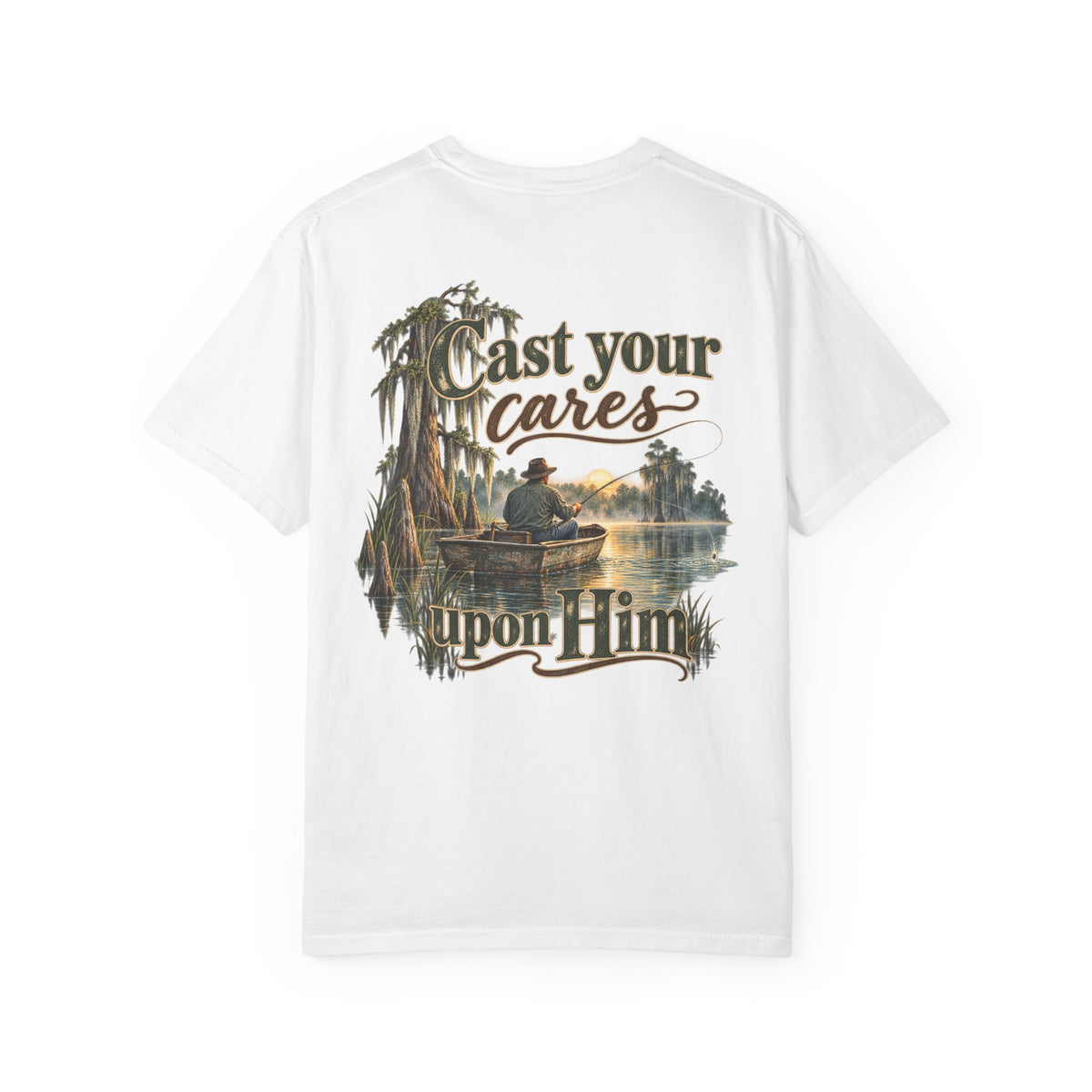 Men's Comfort Colors -Cast Your Cares Upon Him T‑Shirt