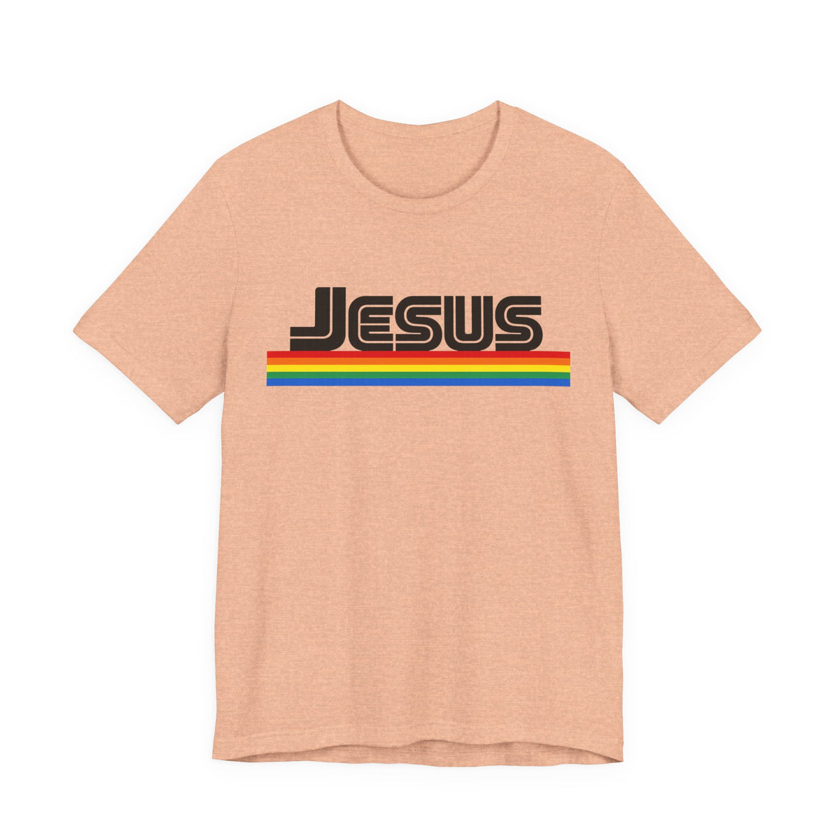 Jesus Rainbow Tee — Retro Faith Graphic T-Shirt