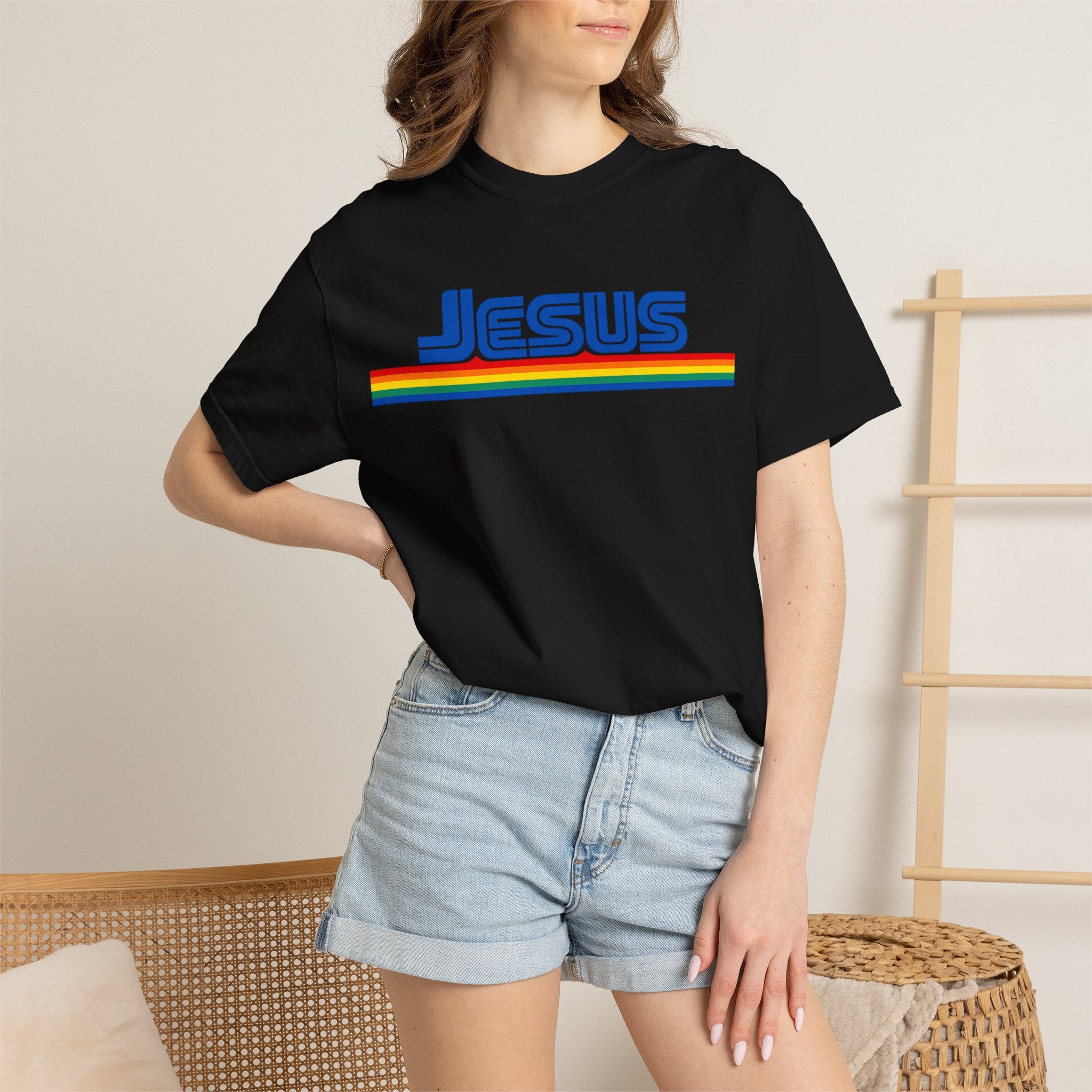 Jesus Rainbow Stripe T-Shirt