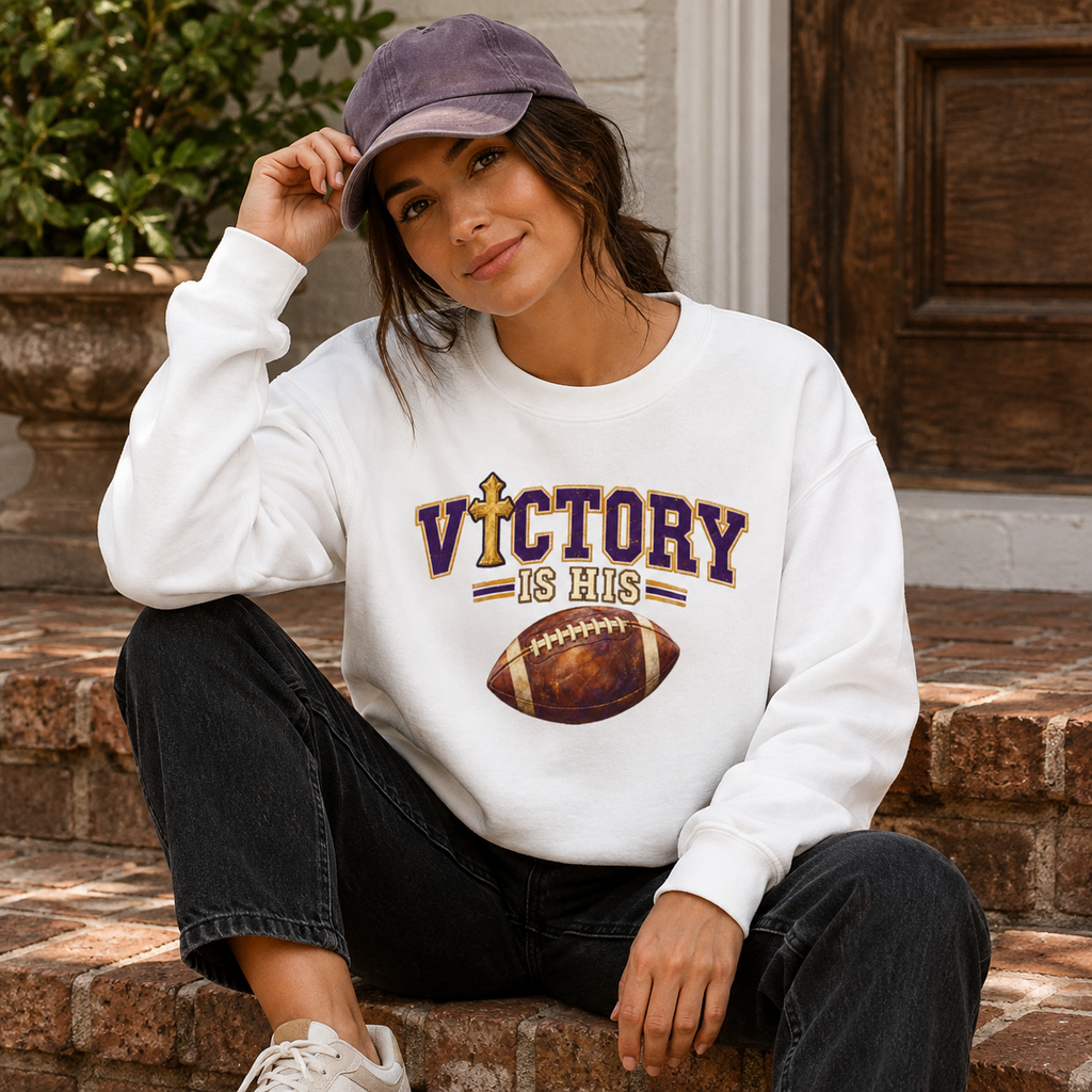 Women's Game-Day Sweatshirt- Christian Graphic