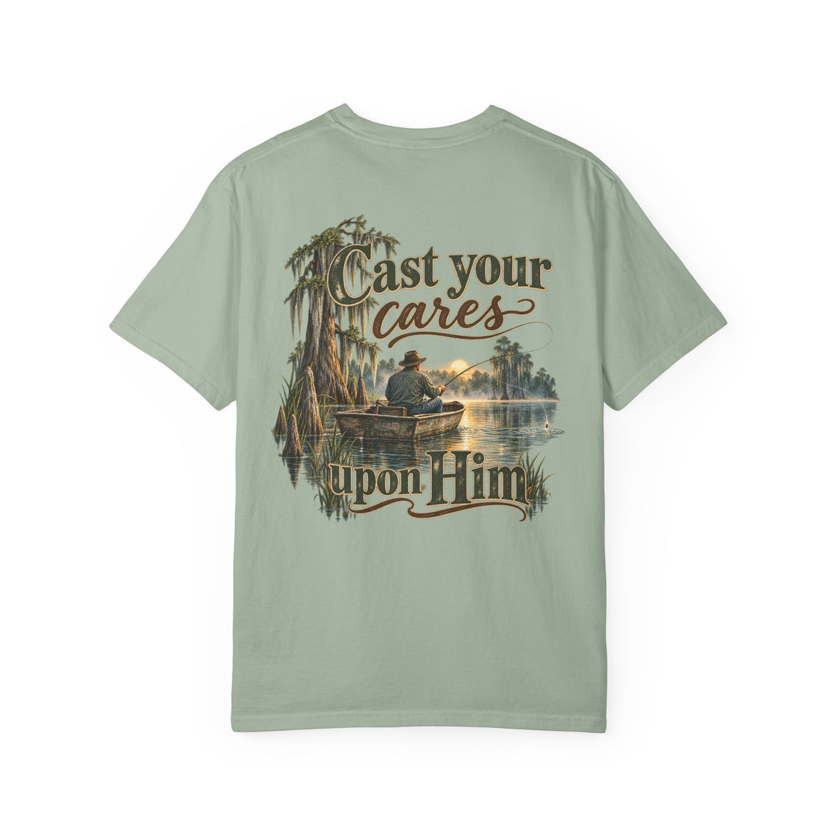 Men's Comfort Colors -Cast Your Cares Upon Him T‑Shirt
