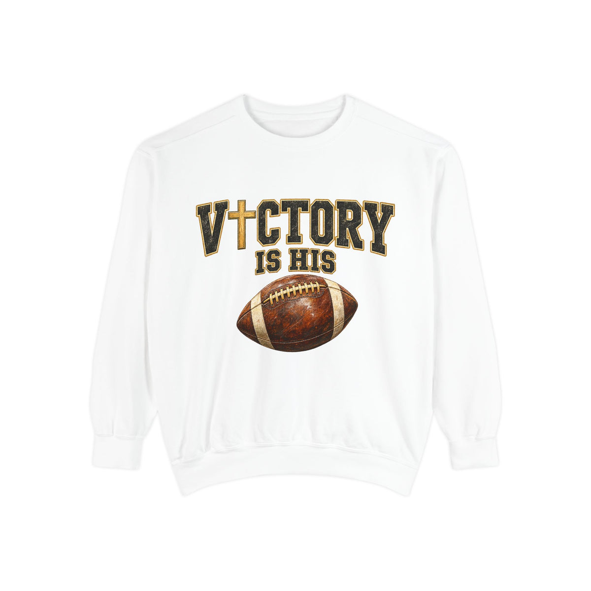 Women's Game-Day Sweatshirt- Christian Football Graphic
