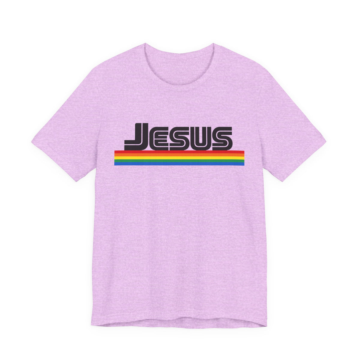 Jesus Rainbow Tee — Retro Faith Graphic T-Shirt