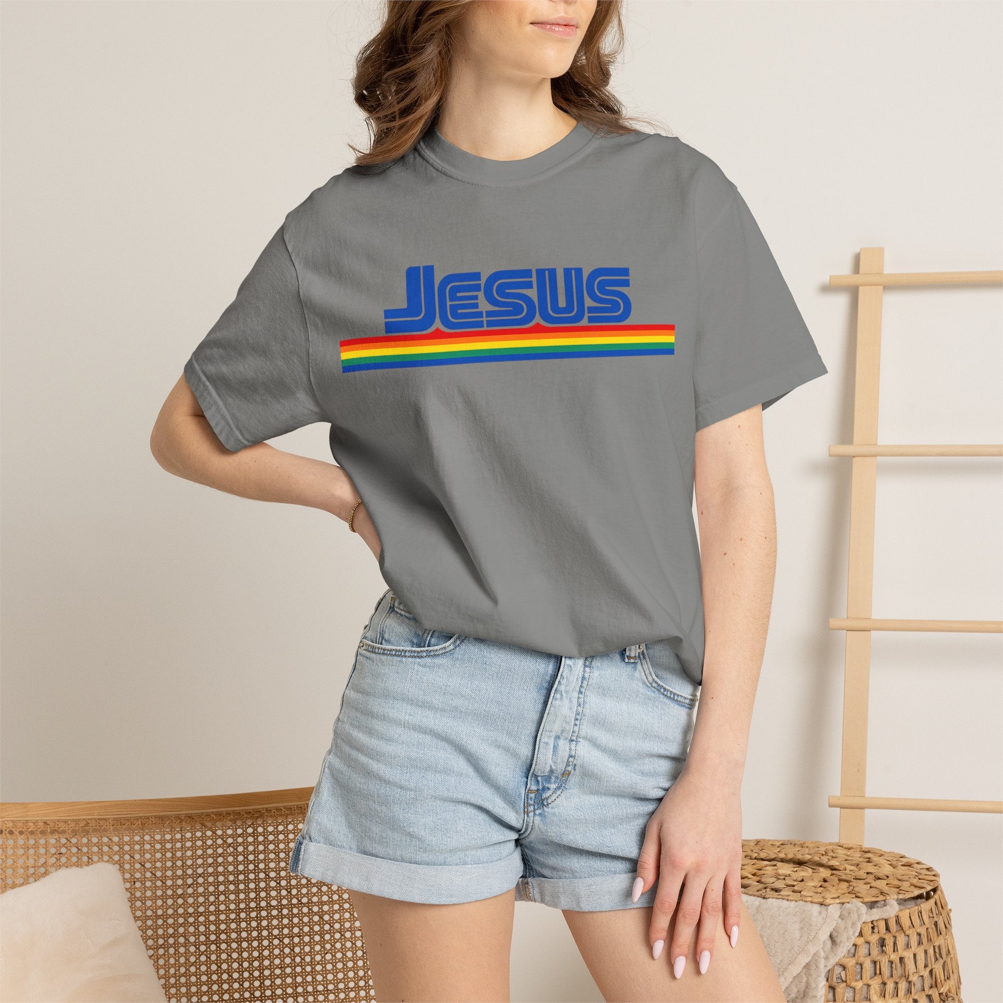 Jesus Rainbow Stripe T-Shirt