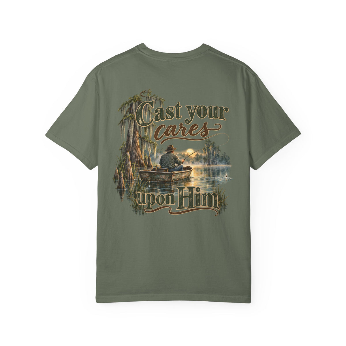 Men's Comfort Colors -Cast Your Cares Upon Him T‑Shirt