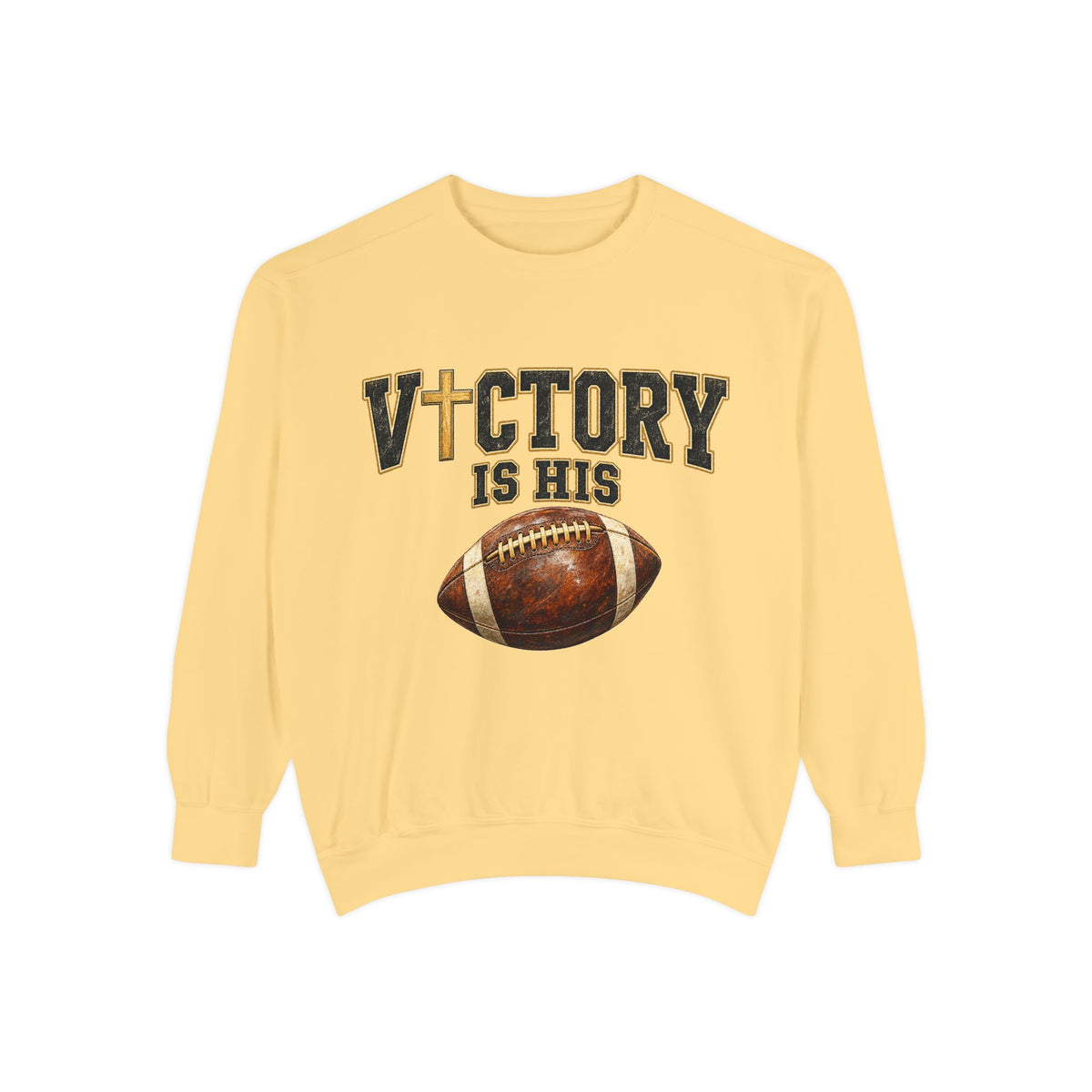 Women's Game-Day Sweatshirt- Christian Football Graphic