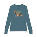 Mallard Duck Illustration Youth Long Sleeve Tee | Flying Duck, Nature Stripes