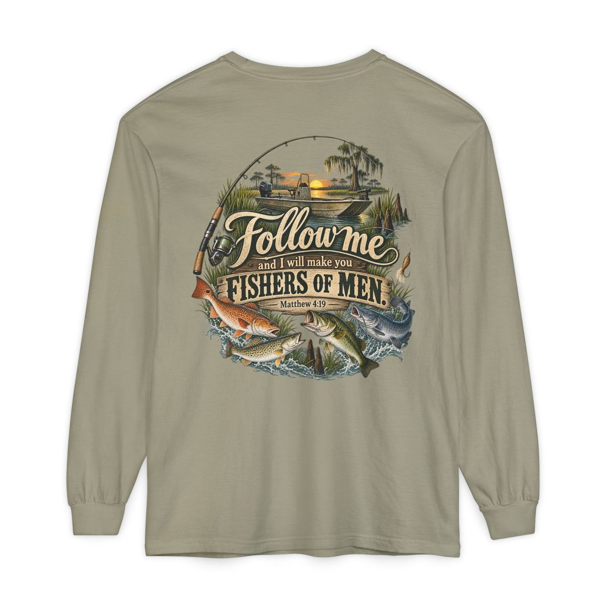 Follow Me Fishers of Men Long Sleeve T-Shirt