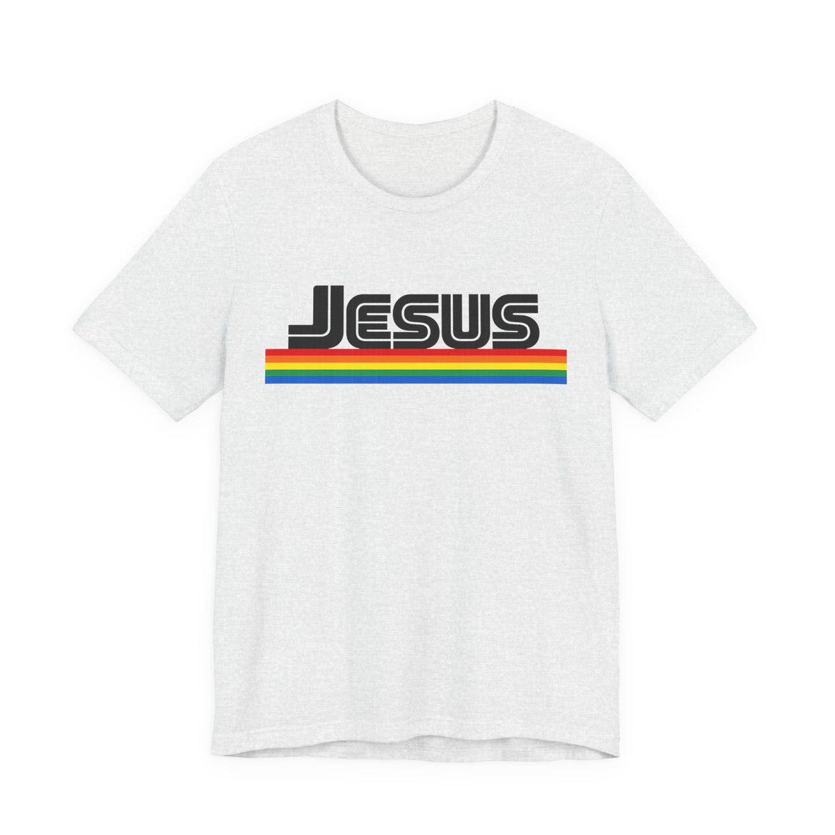 Jesus Rainbow Tee — Retro Faith Graphic T-Shirt