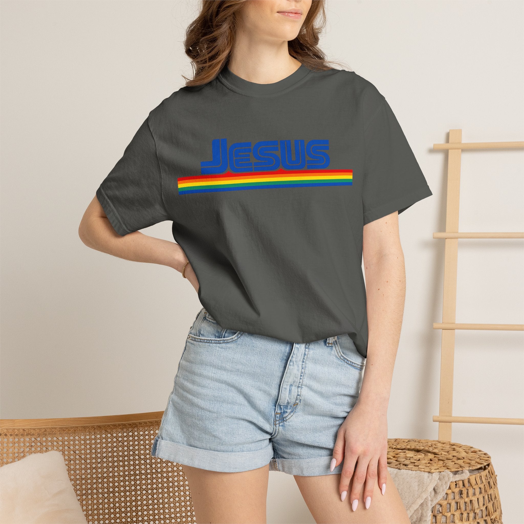Jesus Rainbow Stripe T-Shirt