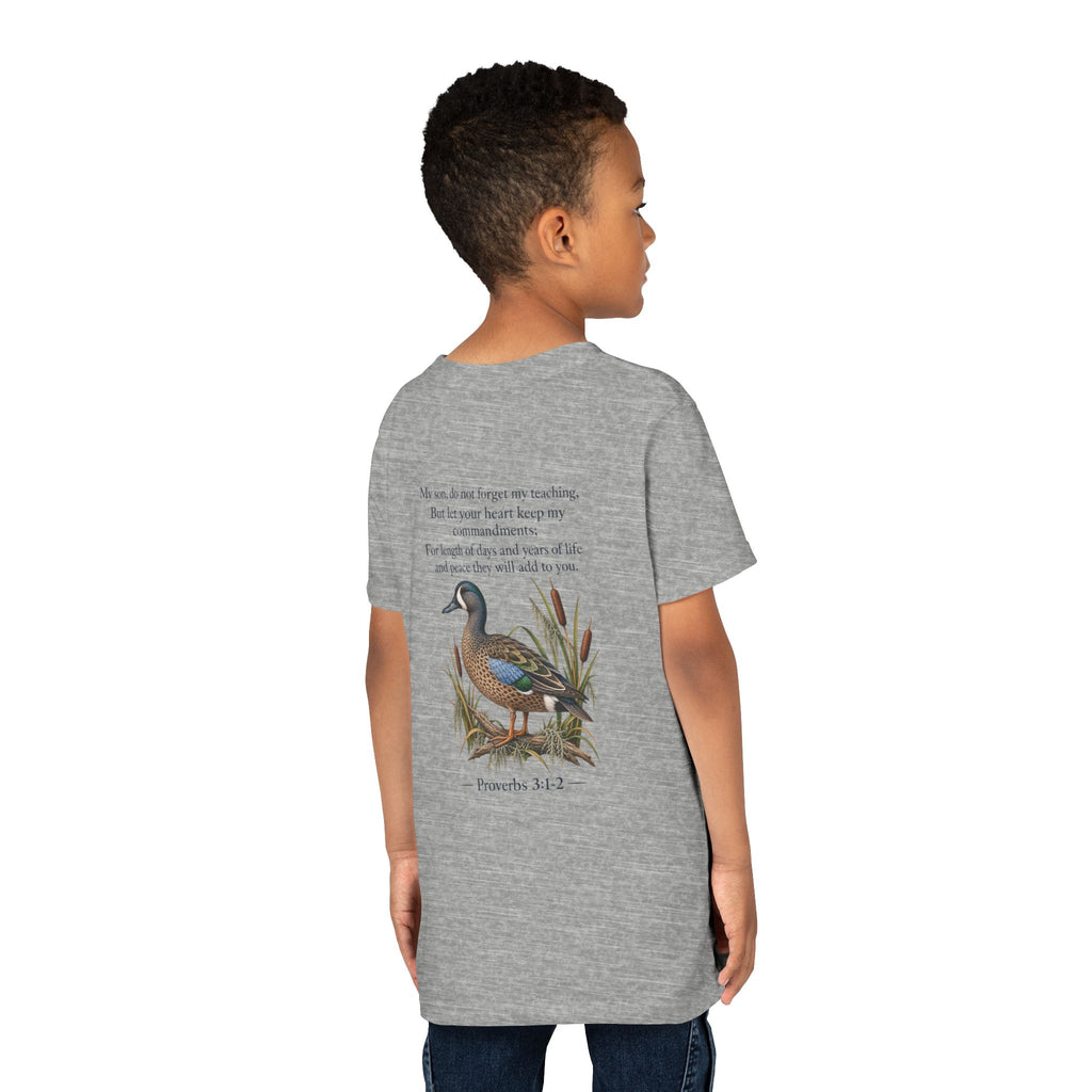 Youth Tee — Proverbs 31:2 Duck Graphic Christian T‑Shirt