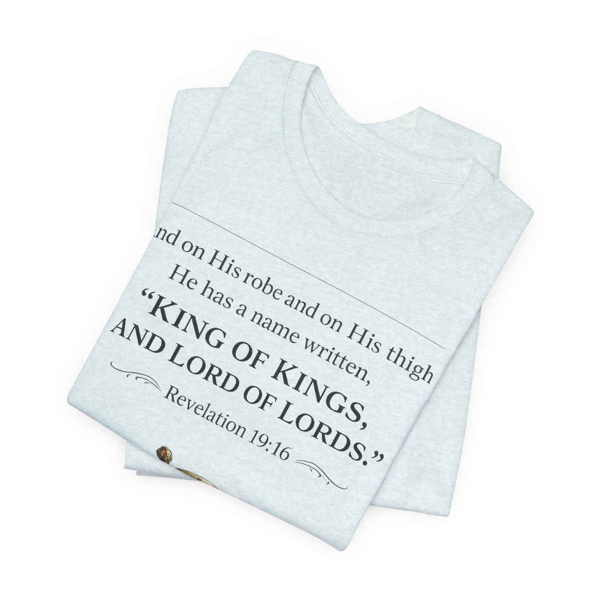 King of Kings Shield Tee – Revelation 19:16 Christian T-Shirt