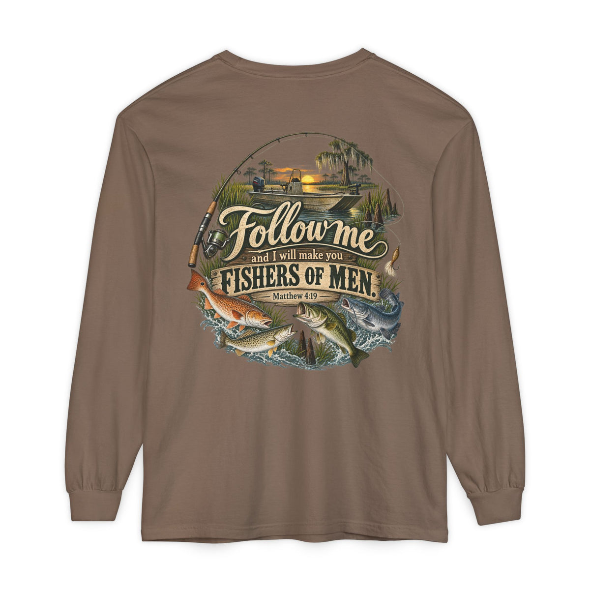 Follow Me Fishers of Men Long Sleeve T-Shirt