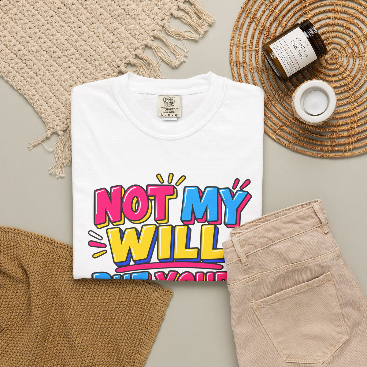 Not My Will But Yours Be Done T-Shirt — Luke 22:42 Christian Faith Tee