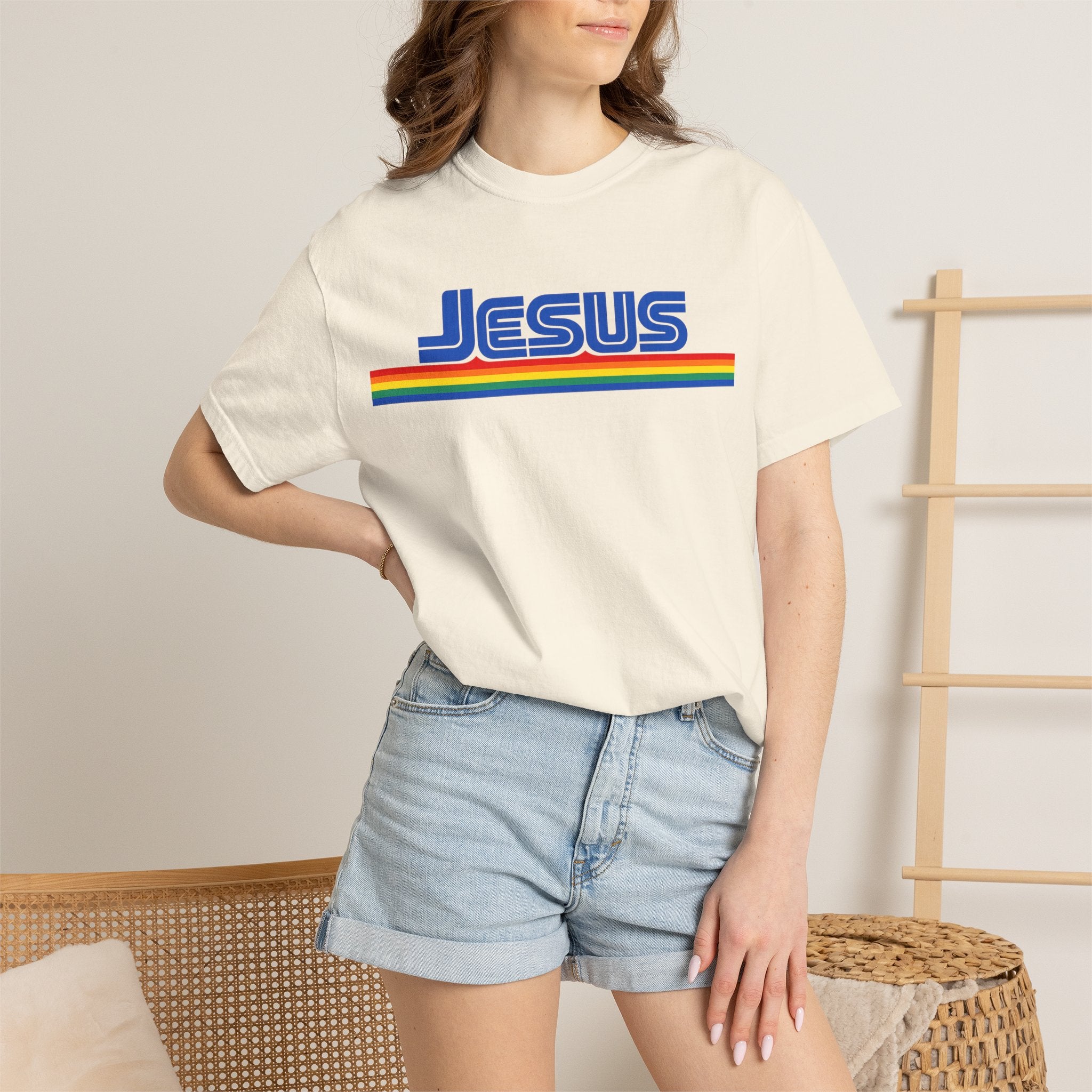Jesus Rainbow Stripe T-Shirt