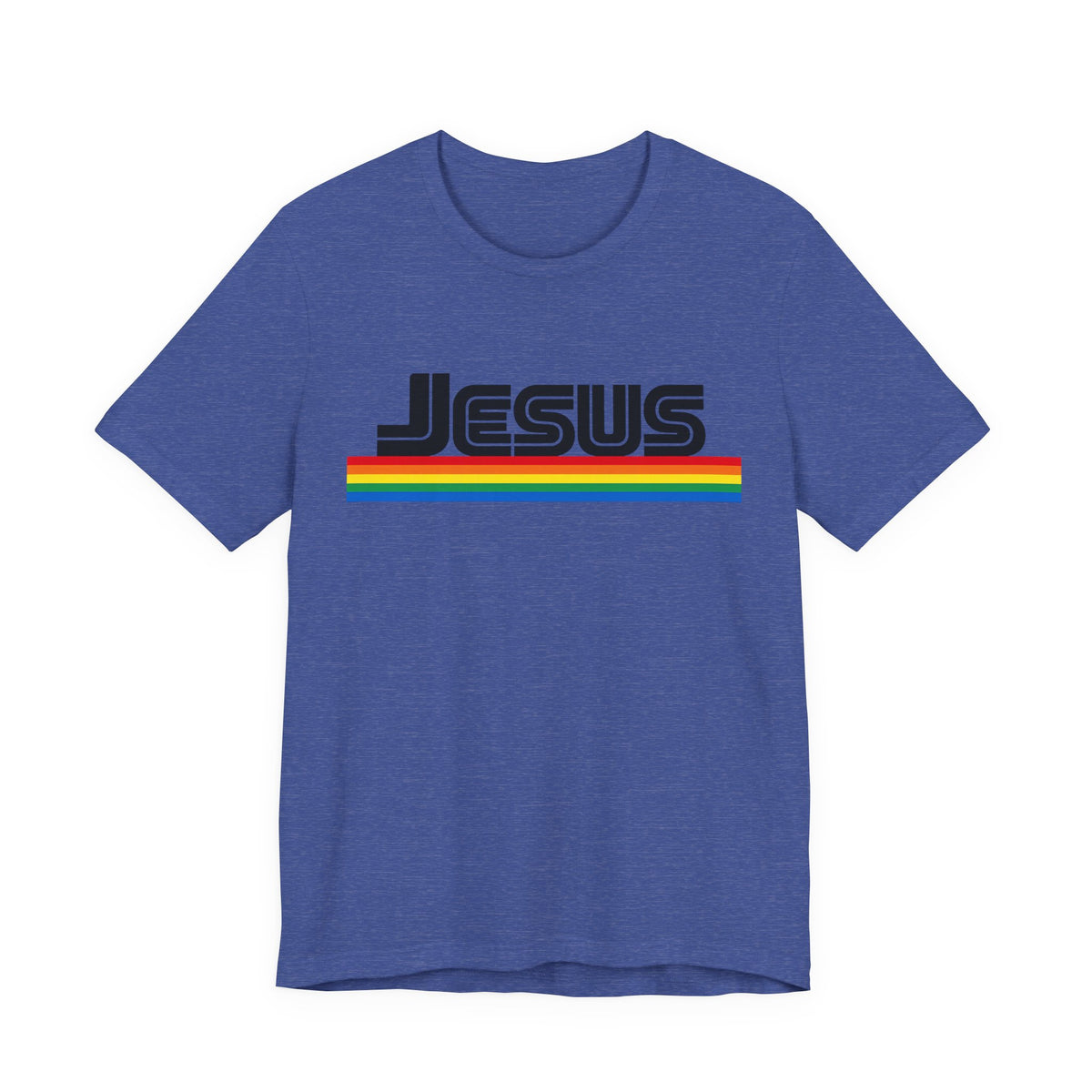 Jesus Rainbow Tee — Retro Faith Graphic T-Shirt