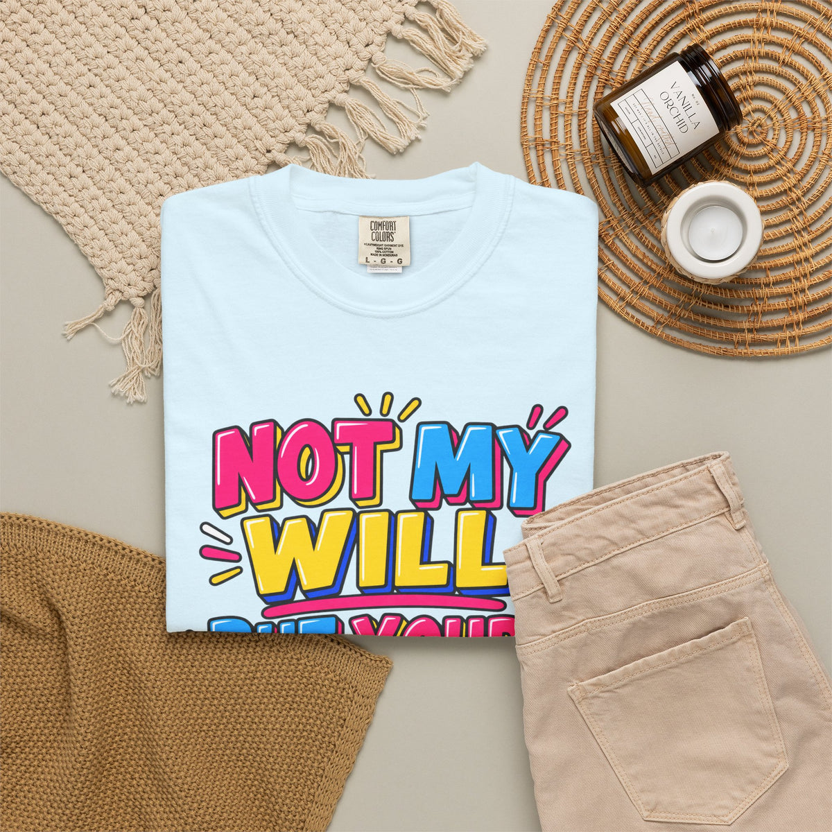 Not My Will But Yours Be Done T-Shirt — Luke 22:42 Christian Faith Tee