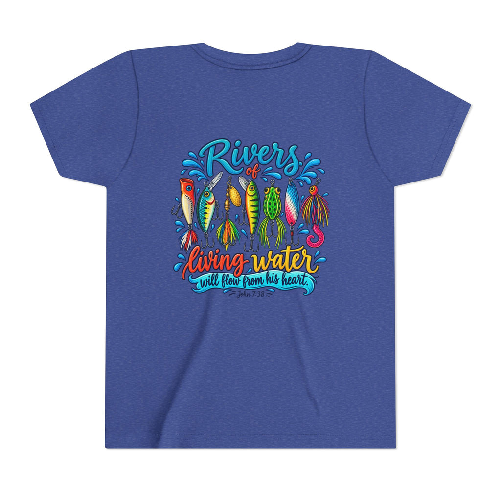Rivers Living Water T-Shirt | Fishing Lures Graphic Youth Tee