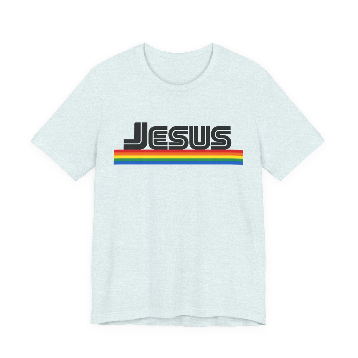 Jesus Rainbow Tee — Retro Faith Graphic T-Shirt