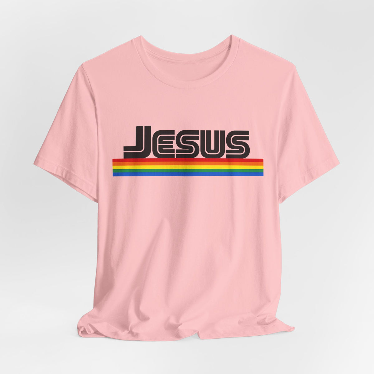Jesus Rainbow Tee — Retro Faith Graphic T-Shirt
